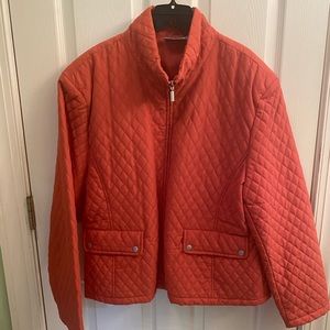Quilted zippered jacket